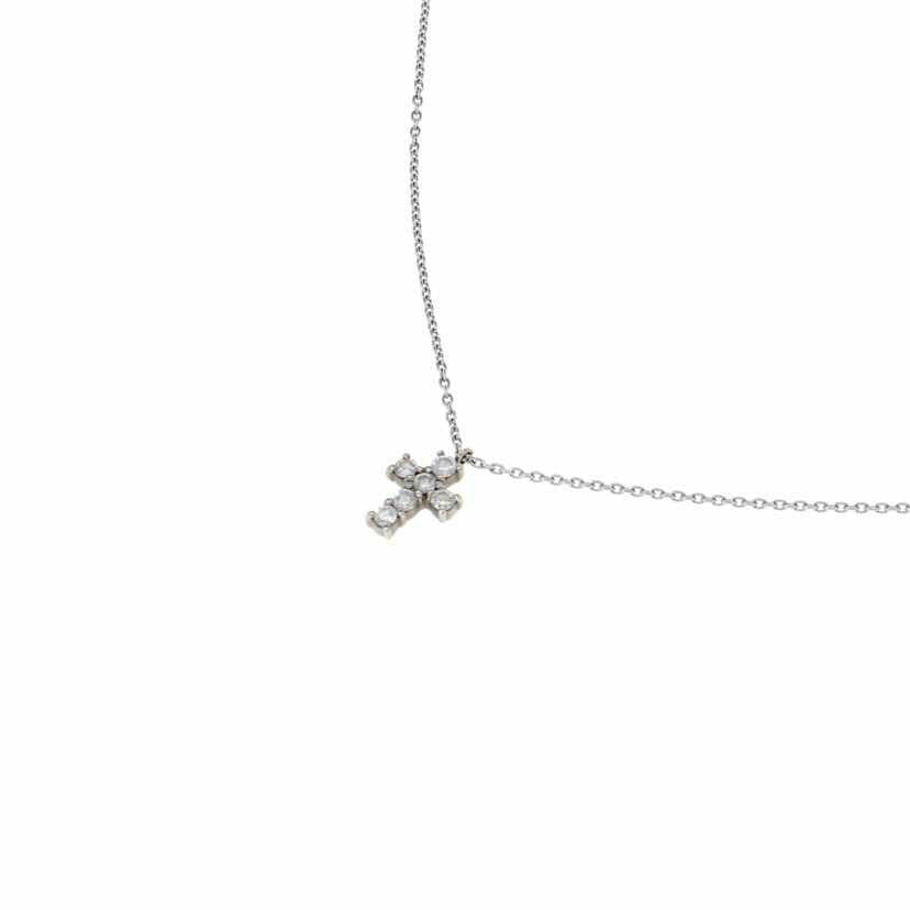 / VA/PT900/850ダイヤネックレス 0.18ct//Aランク/75