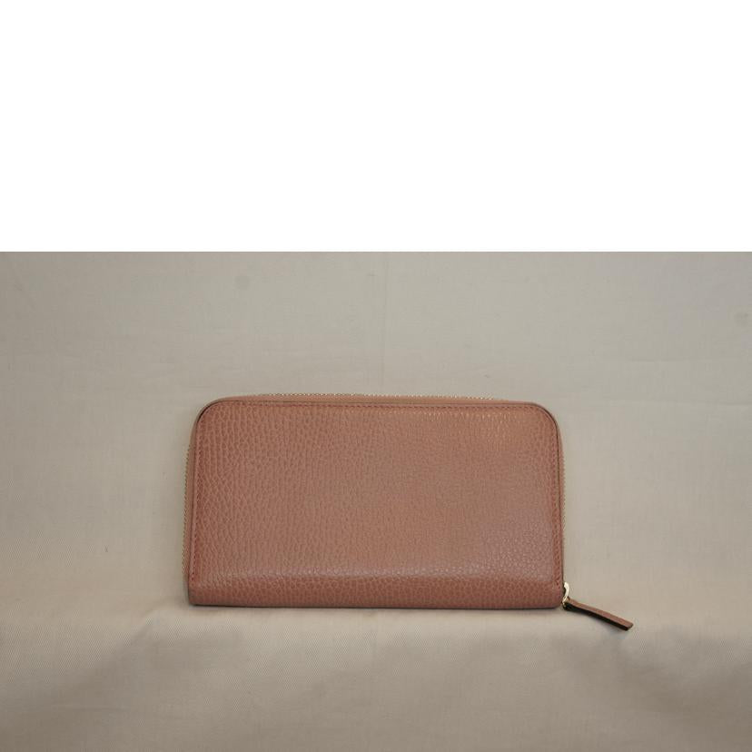 GUCCI グッチ/インターロッキングGラウンドファスナー長財布/ピンク/449347//496***/ABランク/92