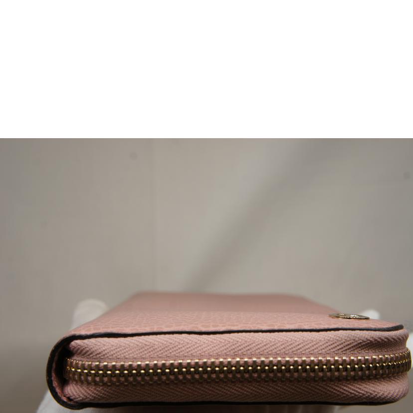 GUCCI グッチ/インターロッキングGラウンドファスナー長財布/ピンク/449347//496***/ABランク/92