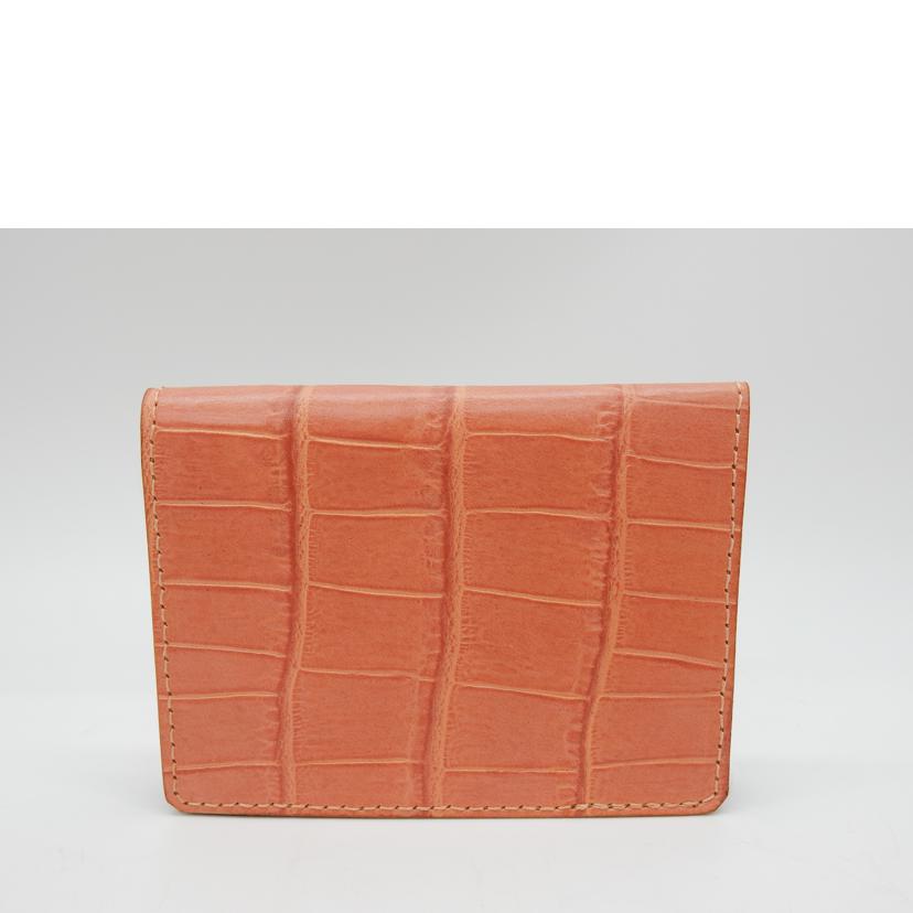 Felisi フェリージ/レザー/クロコ型押し/カードケース/ピンク//ABランク/02