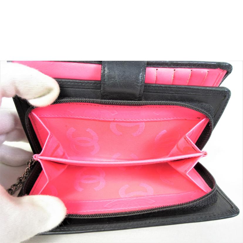 CHANEL シャネル/カンボンライン ココマークコンパクトジップ//16455421/Bランク/70