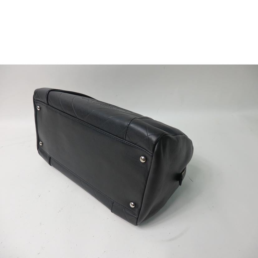 CHANEL シャネル/シェブロンVステッチココマークボストンバッグ/黒/A30899//10871192/ABランク/84