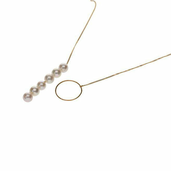 / K18パールネックレス//Aランク/75