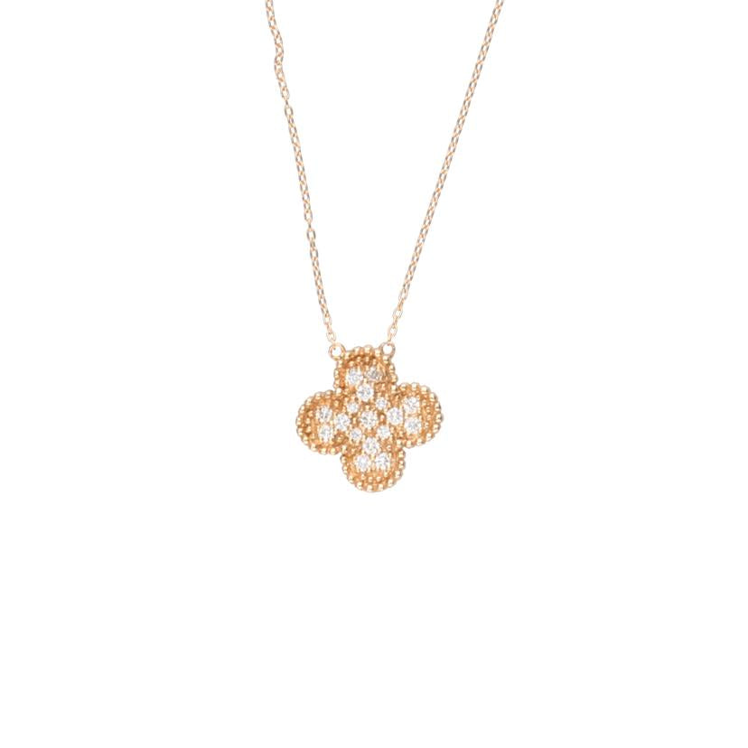 / K18シェルダイヤネックレス0.30ct//Aランク/75