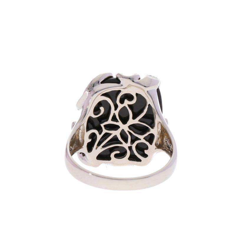 / ◎K18オニキスダイヤリング10.90/D0.20ct//Aランク/75