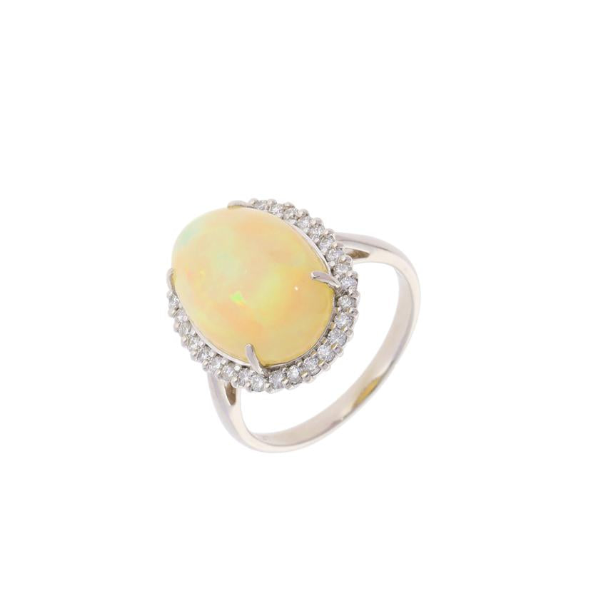 / PT900オパールダイヤリング5.59/D0.37ct//Aランク/75