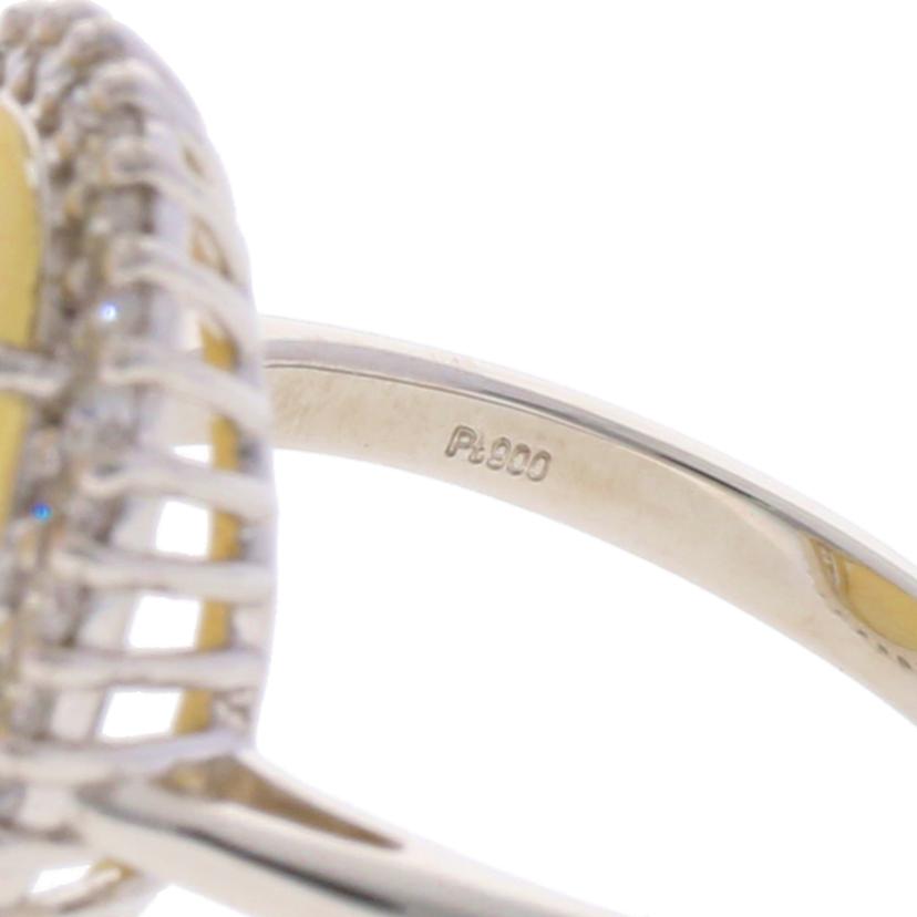 / PT900オパールダイヤリング5.59/D0.37ct//Aランク/75