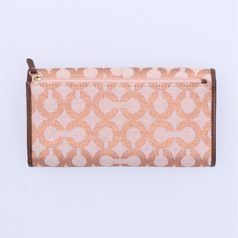 COACH コーチ/オプアート三つ折り長財布//Bランク/75