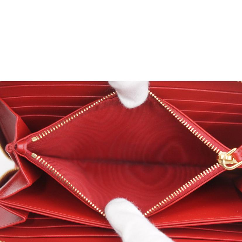 PRADA プラダ/レザーラウンドファスナーウォレット/1ML506//Aランク/67