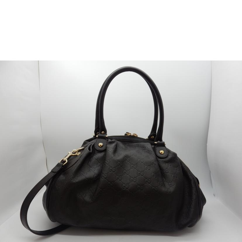 GUCCI グッチ/2wayショルダー/グッチシマレザー/ブラウン/364841//213048/Bランク/02