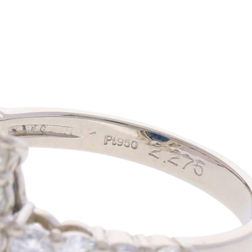 / PT950サファイアダイヤリング2.275/D1.08ctソ//Aランク/75