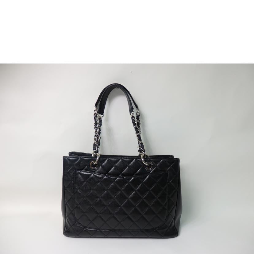 CHANEL シャネル/キャビアスキンマトラッセGSTトート/シルバー金具/黒/A50995 //19589911/ABランク/84