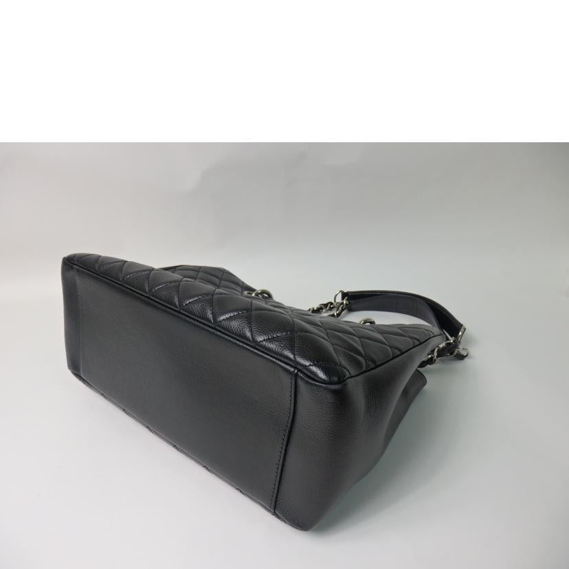 CHANEL シャネル/キャビアスキンマトラッセGSTトート/シルバー金具/黒/A50995 //19589911/ABランク/84