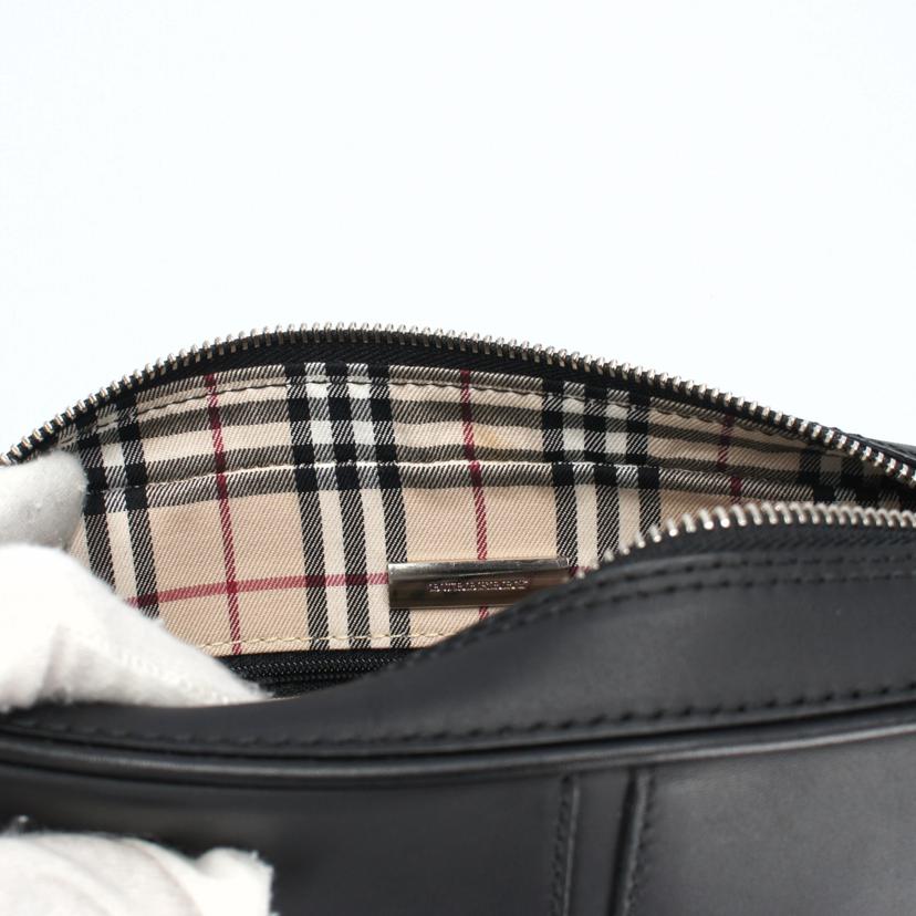 BURBERRY バーバリー/レザー ショルダーバッグ/ブラック//ABランク/75