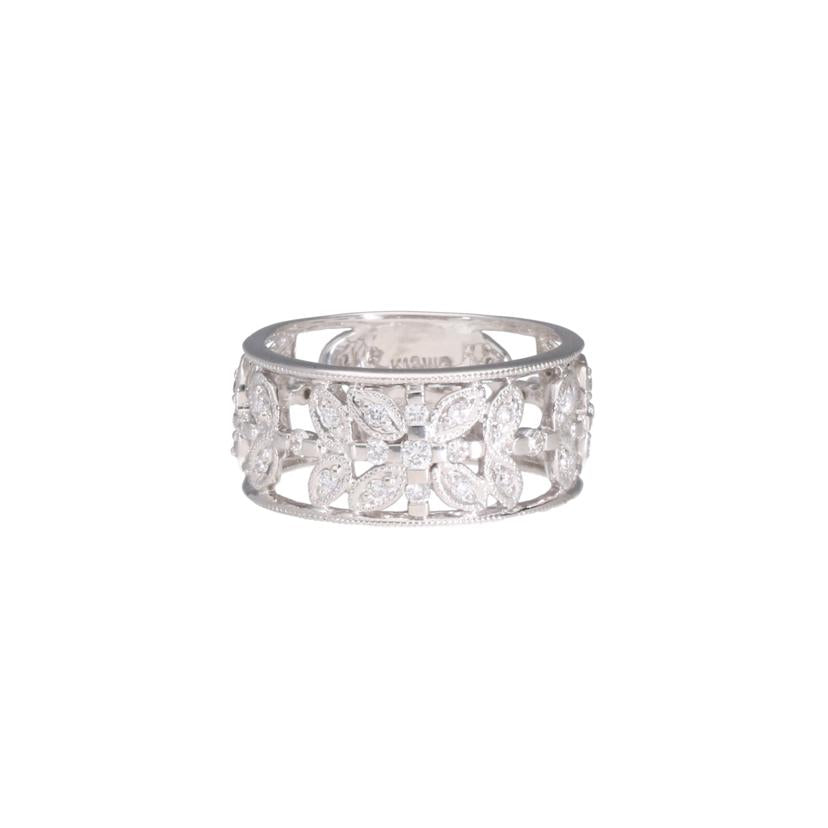 / K18WGダイヤリング0.50ct//ABランク/75
