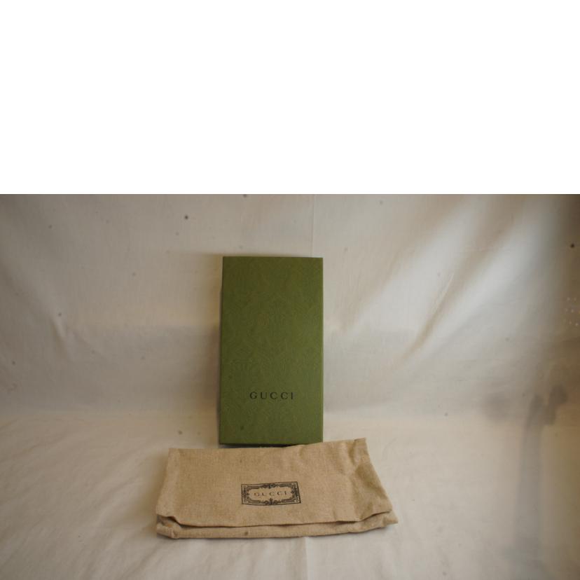 GUCCI グッチ/プチマーモントラウンドファスナーブラックレザー/456117//496***/Aランク/92