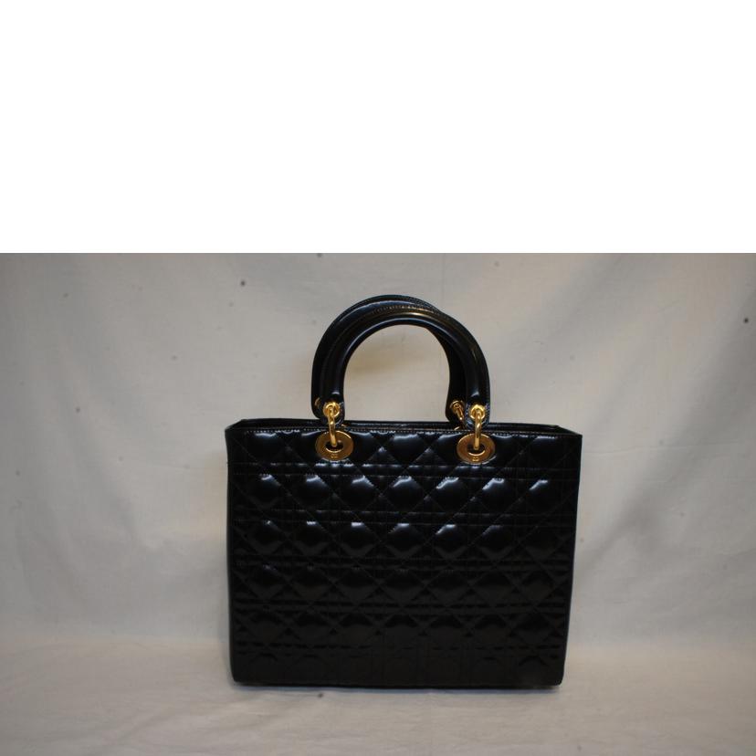 Christian Dior クリスチャンディオール/レディディオールラージカナージュブラック2WAY/G金具//MA-****/Aランク/92