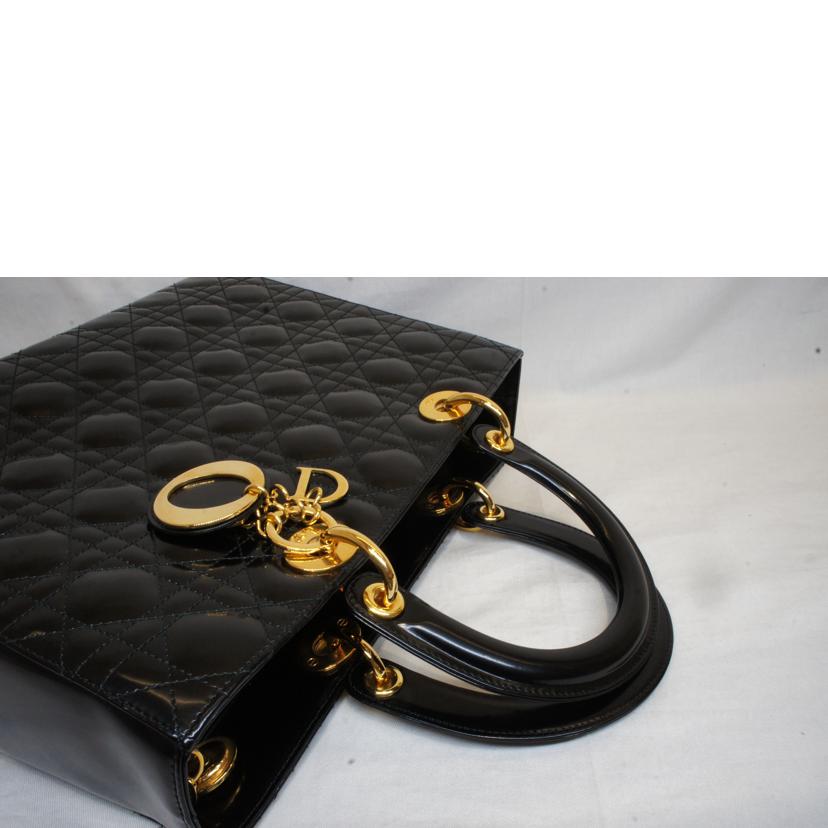 Christian Dior クリスチャンディオール/レディディオールラージカナージュブラック2WAY/G金具//MA-****/Aランク/92