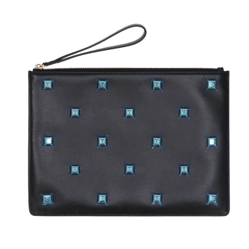 Ferragamo フェラガモ/ガンチーニスタッズクラッチバッグ//SAランク/75