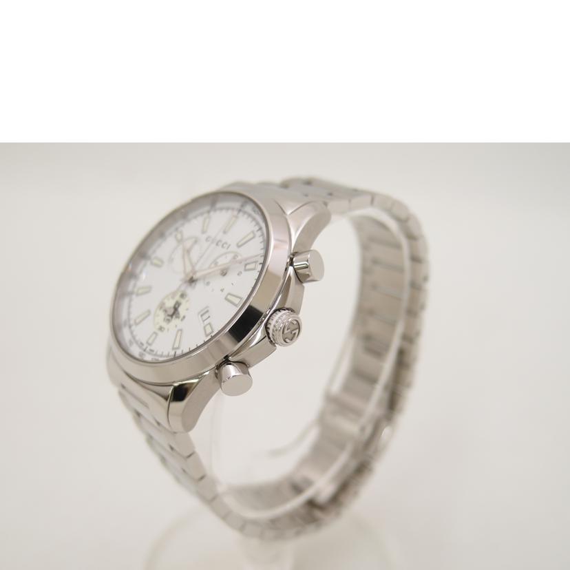 GUCCI グッチ 腕時計 クロノグラフ ステンレス 白文字盤/Gタイムレス・クロノグラフ/クォーツ/YA126472//172*****/Aランク/69