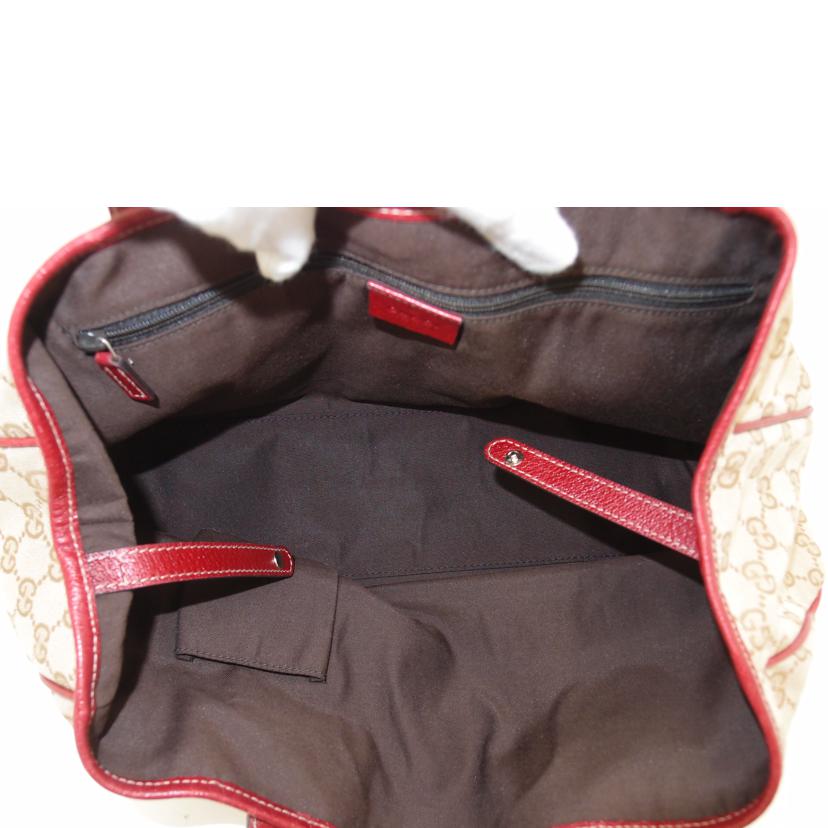 GUCCI グッチ/プリンシーリボンGGキャンバストート/レッド/163805//213048/ABランク/69