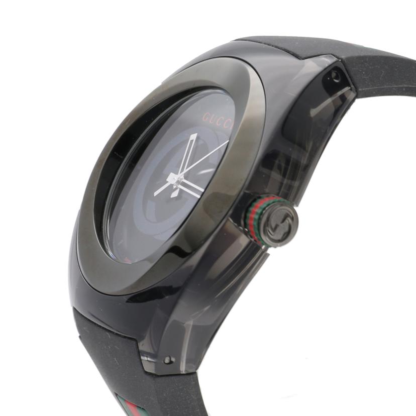 GUCCI グッチ/シンク・ブラック/メンズ/クオーツ/YA137107A//179*****/ABランク/75