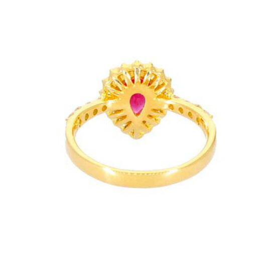 /◎ K18ルビーダイヤリング1.003/D0.43ct//Aランク/75