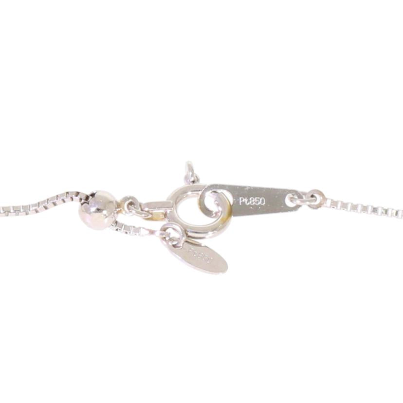 /◎ PT850/950ペリドットダイヤネックレス4.847/D0.52ct//Aランク/75