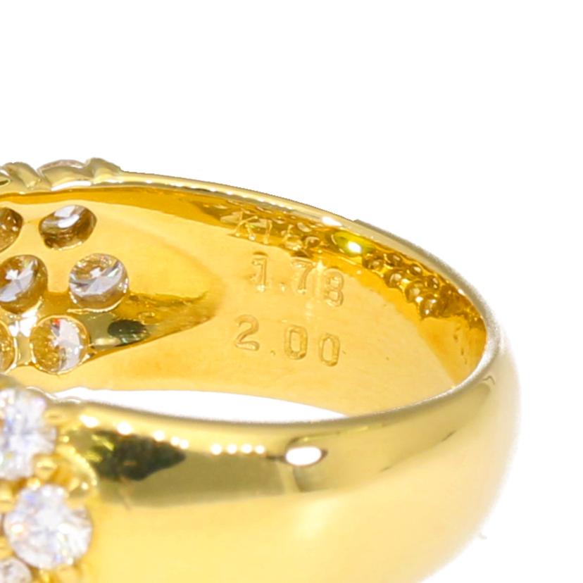 / ◎K18スフェーンダイヤリング1.78/D2.00ctソ//Aランク/75