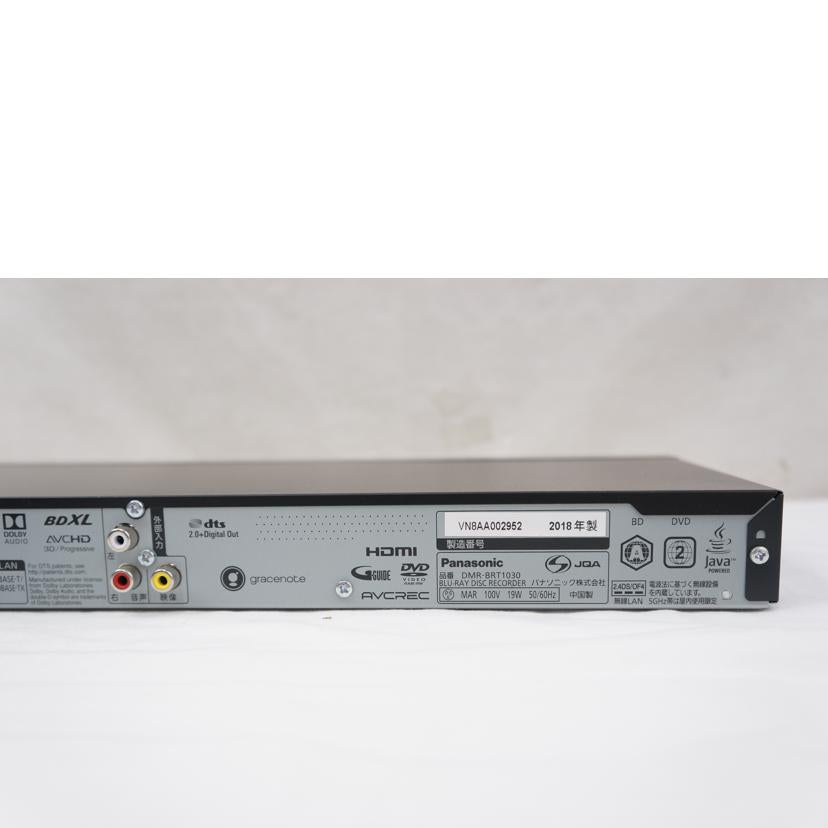 Panasonic パナソニック/BDレコーダー/DMR-BRT1030/DMR-BRT1030//VN8AA002952/ABランク/67
