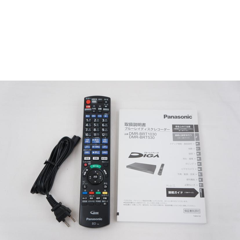 Panasonic パナソニック/BDレコーダー/DMR-BRT1030/DMR-BRT1030//VN8AA002952/ABランク/67