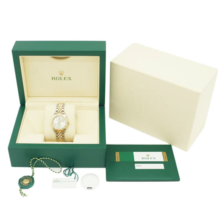 ROLEX ロレックス 腕時計 新品仕上済 ランダムシリアル ギャラ2017年日付 K18YG ステンレス 自動巻き/デイトジャスト・レディース/SS×YG/ランダム番/279173//562F66H1/Aランク/75