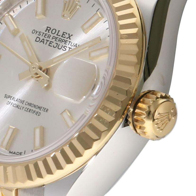 ROLEX ロレックス 腕時計 新品仕上済 ランダムシリアル ギャラ2017年日付 K18YG ステンレス 自動巻き/デイトジャスト・レディース/SS×YG/ランダム番/279173//562F66H1/Aランク/75