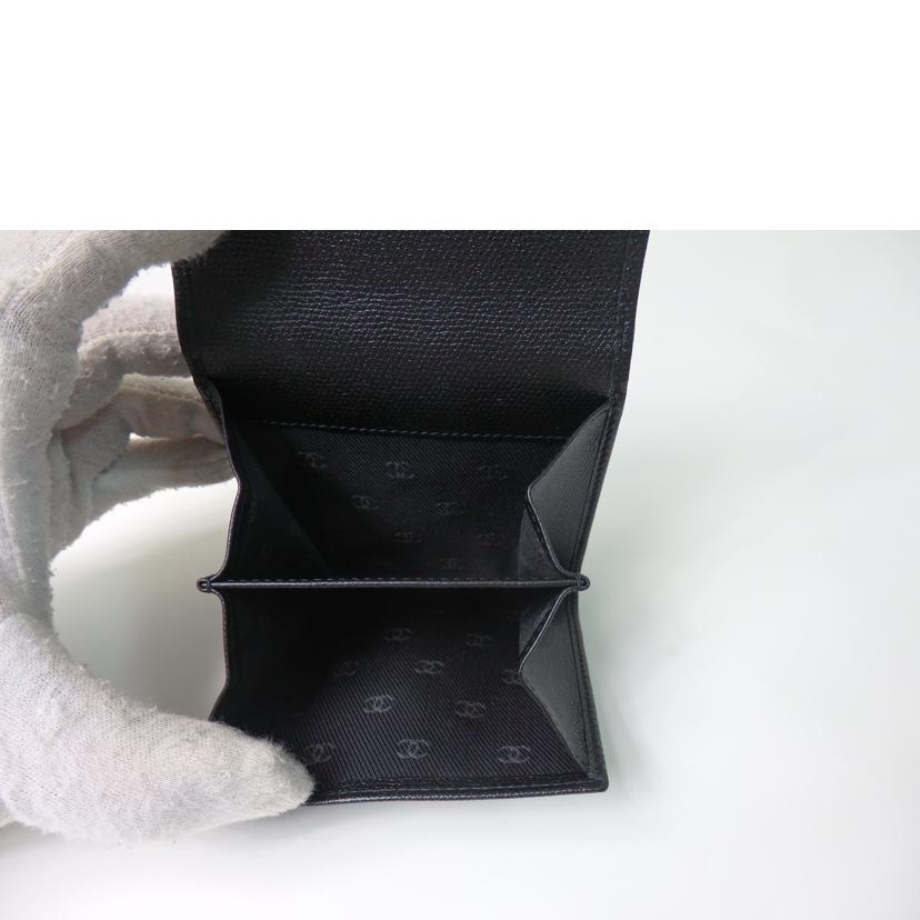 CHANEL シャネル/ココボタンWホック財布/3つ折り/黒/A20902//10158845/SAランク/84