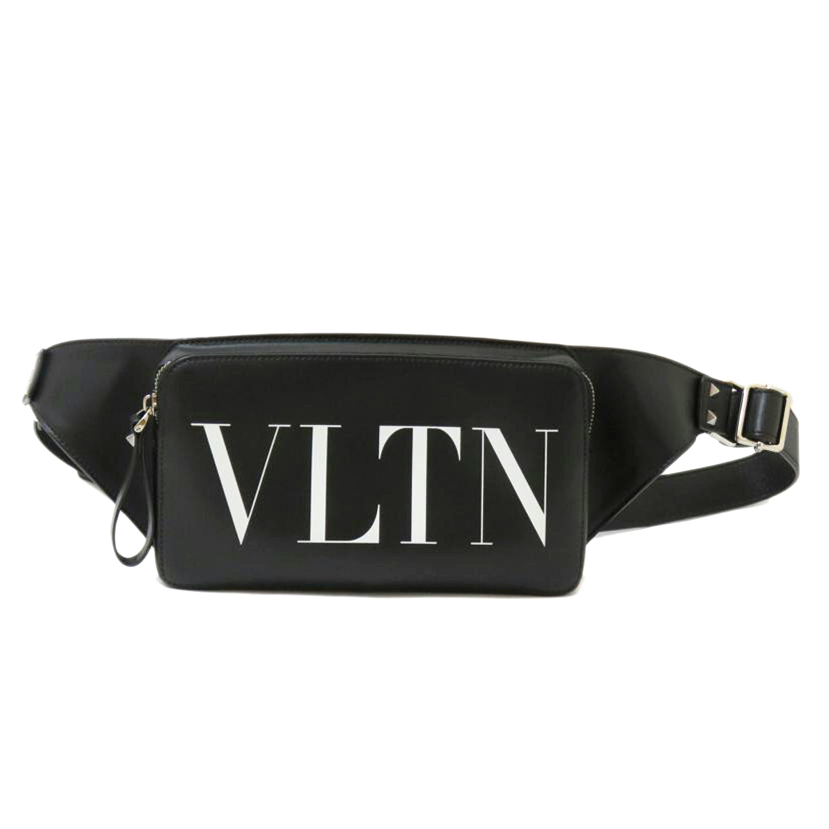 VALENTINO/VLTNレザーボディバック/ノワール/SY2B0719WJW//Aランク/90