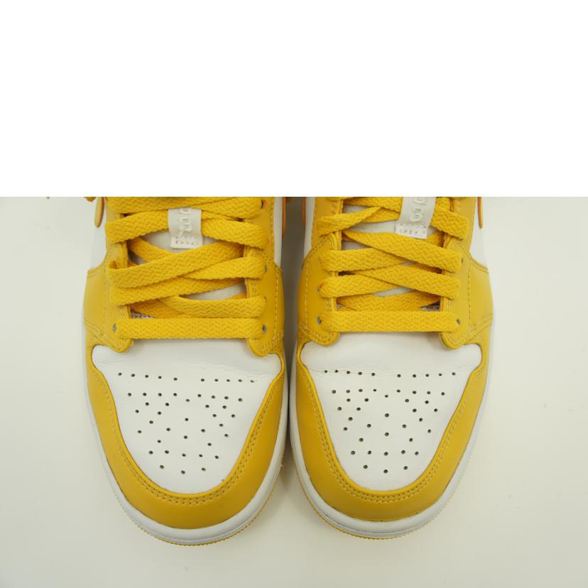 NIKE ナイキ NIKE エアジョーダン1 AIRJORDAN イエロー メンズ ローカットスニーカー /エアジョーダン1LOW/ローカットスニーカー/553558-171//サイズ:26cm/ABランク/75