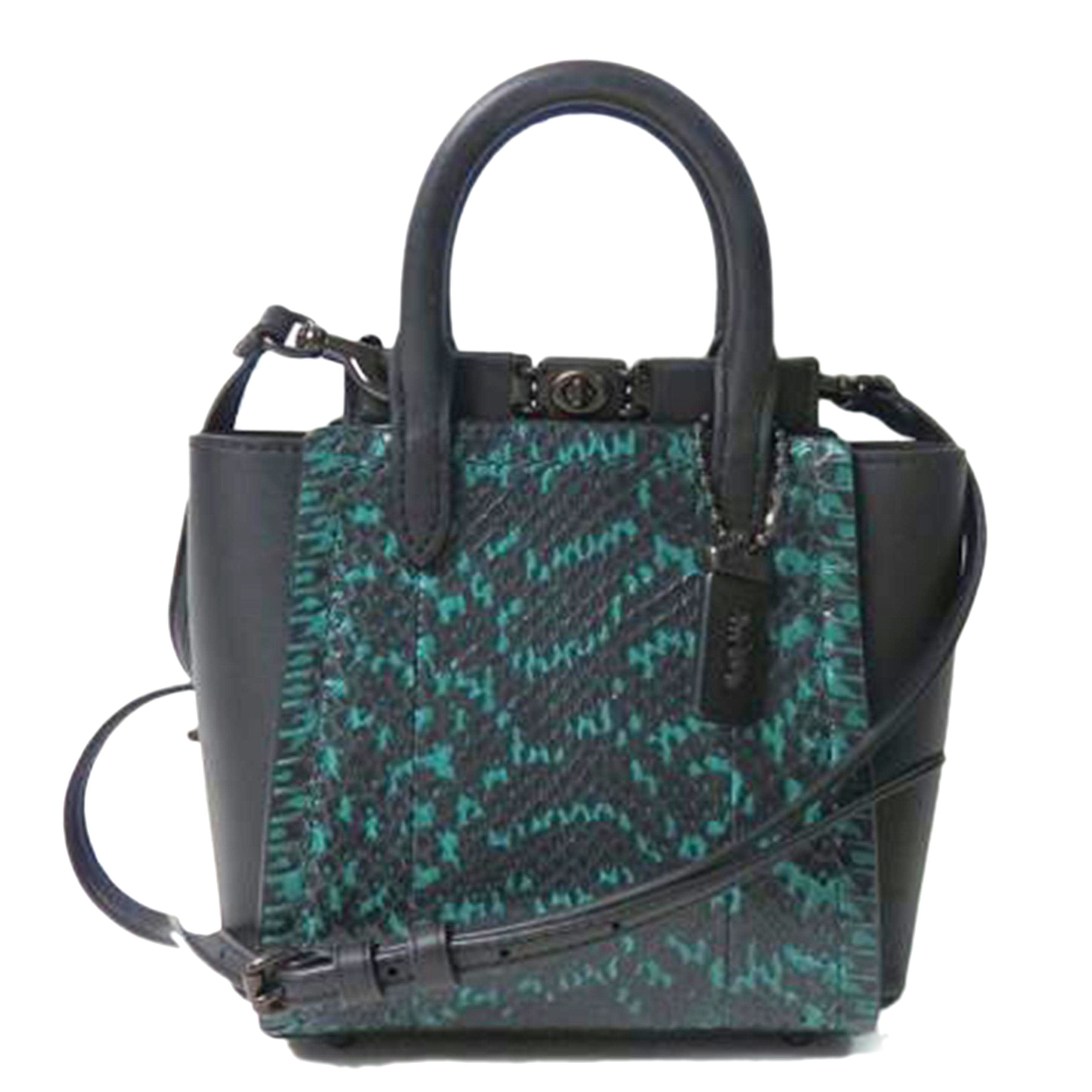 COACH コーチ/トループトート16/スネークスキン2wayミニバッグ/79295//A2080/SAランク/84
