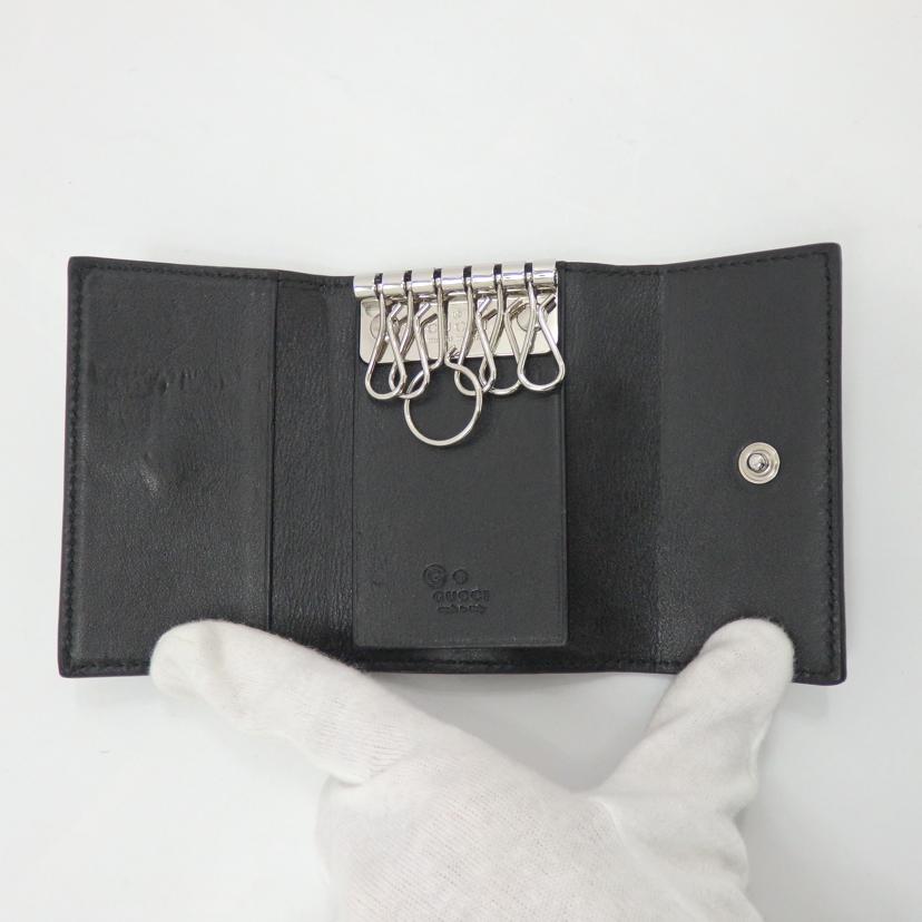 GUCCI グッチ/マイクロシマレザー6連キーケース/150402//0416/ABランク/77