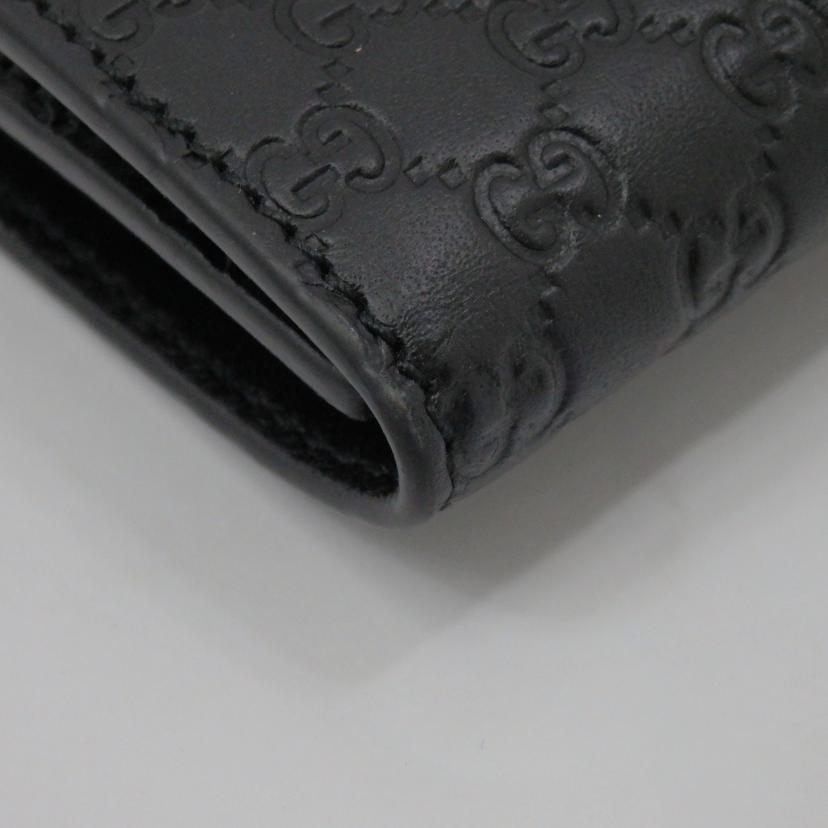 GUCCI グッチ/マイクロシマレザー6連キーケース/150402//0416/ABランク/77