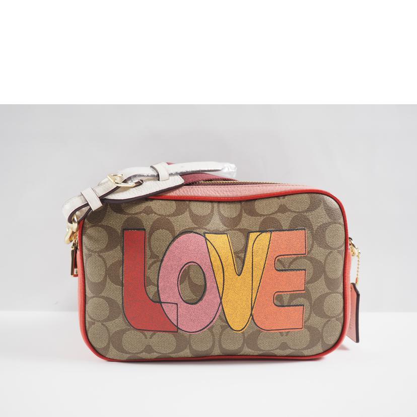 COACH コーチ/ショルダーB/シグネチャー LOVE/カーキxチョークマルチ/C2808//SAランク/79