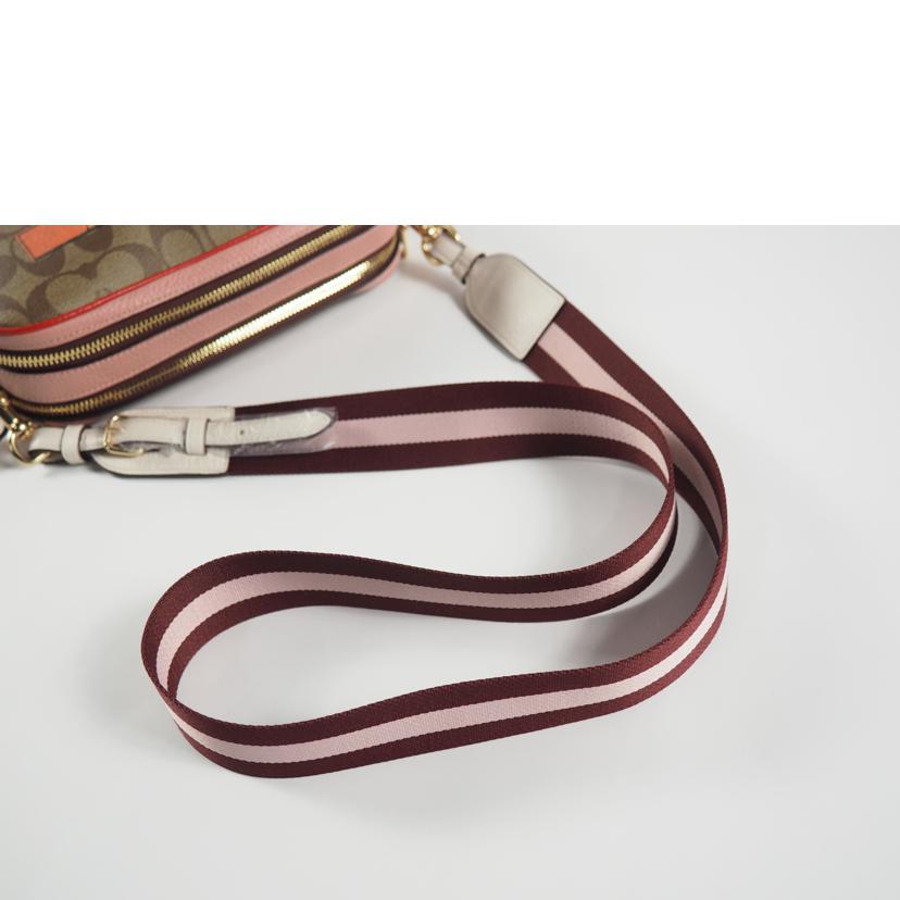 COACH コーチ/ショルダーB/シグネチャー LOVE/カーキxチョークマルチ/C2808//SAランク/79