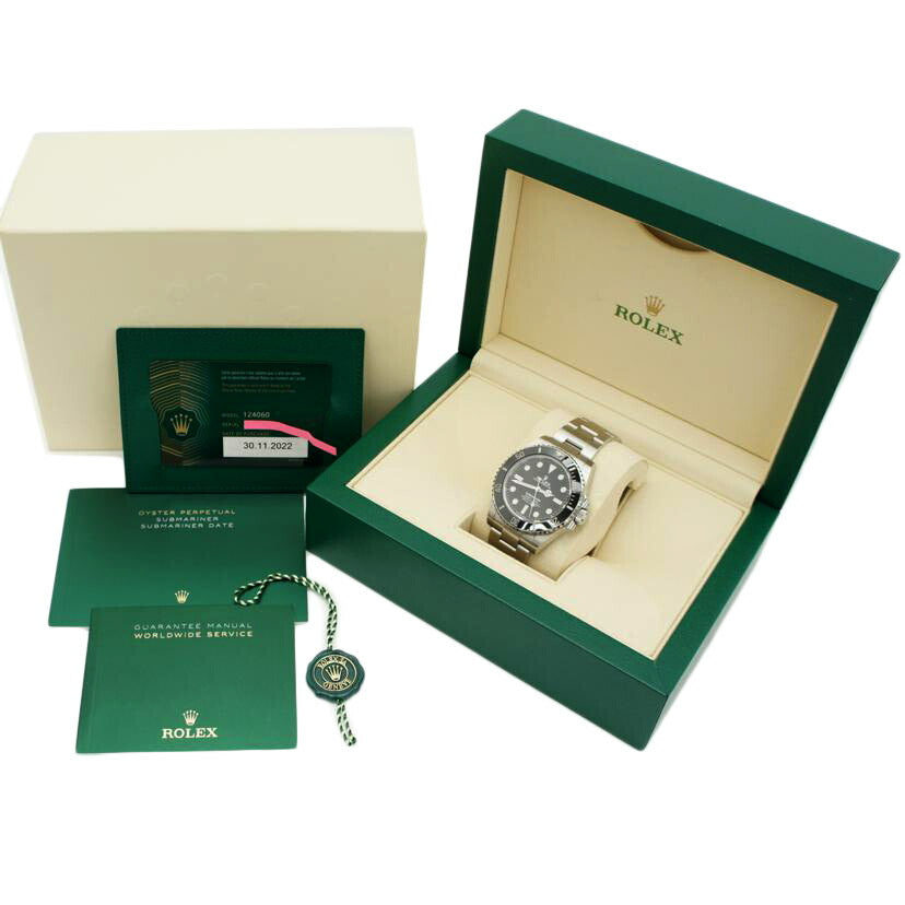 ROLEX ロレックス 新ギャラ2022年 ランダムシリアル ステンレス メンズ 自動巻き/サブマリーナ・ノンデイト・ブラック/ランダム番/124060//25N*****/ABランク/88