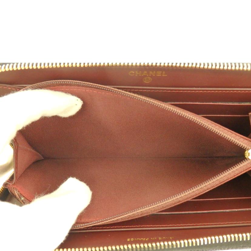 CHANEL CHANEL/キャビアスキンマトラッセジップウォレット/A50097//20317047/ABランク/75