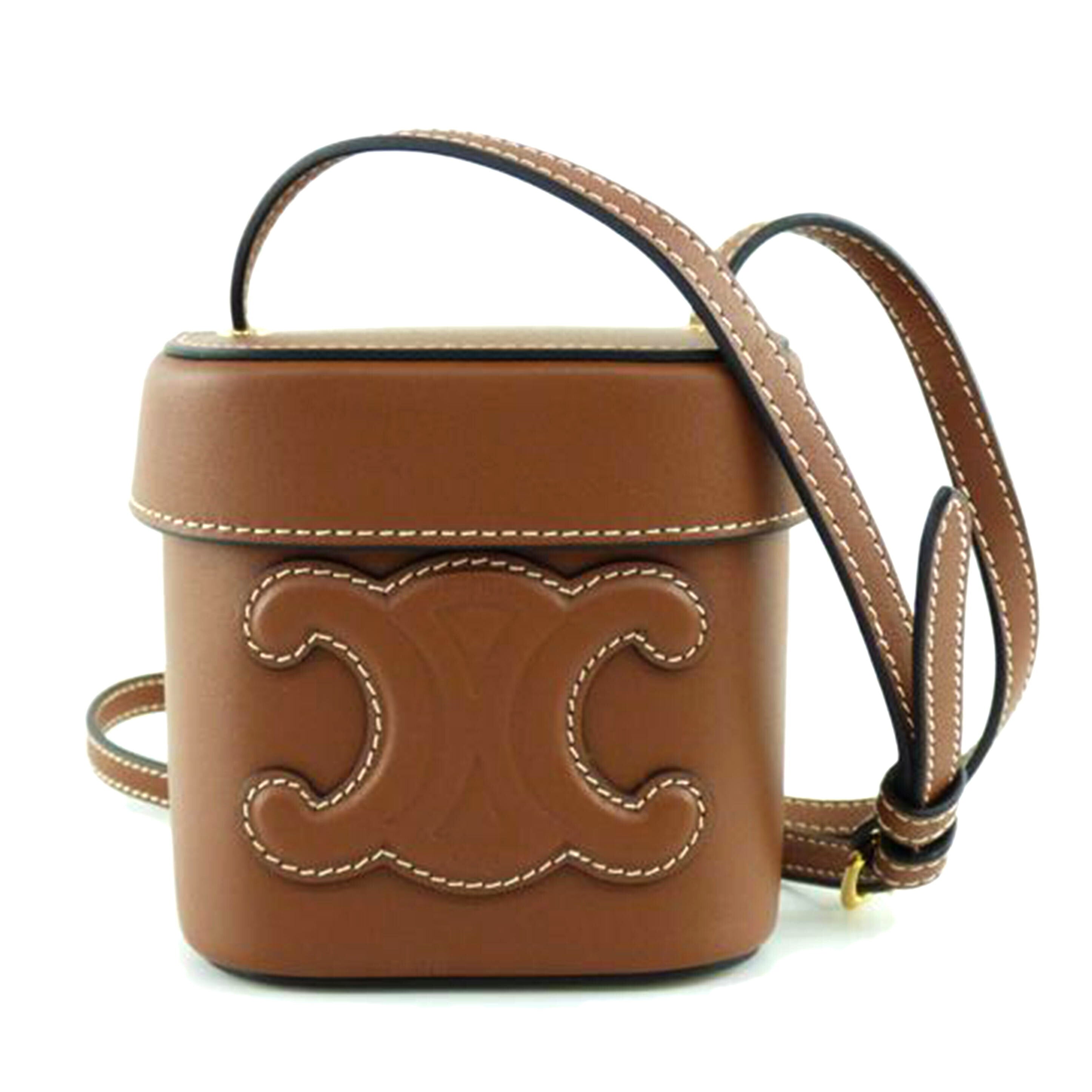 CELINE セリーヌ/スモールボックス キュイル トリオンフ//U-GM-0120/Aランク/64