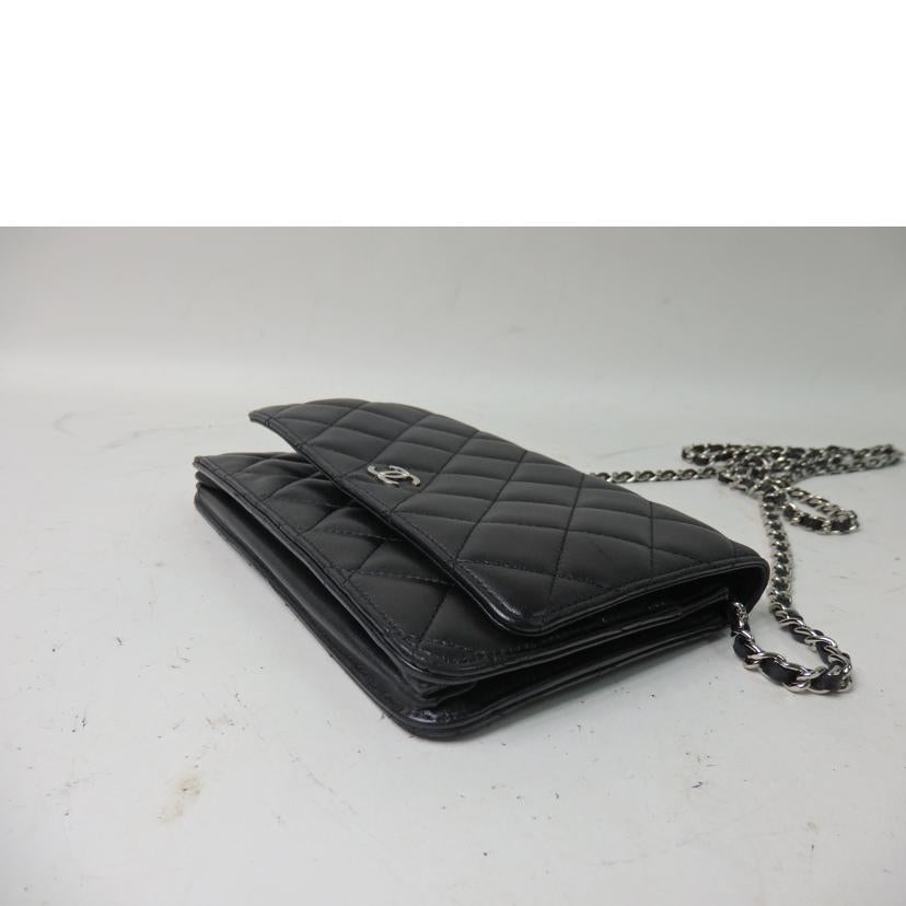 CHANEL シャネル/マトラッセチェーンウォレット/ラムスキン/シルバー金具/A33814//14028871/ABランク/84
