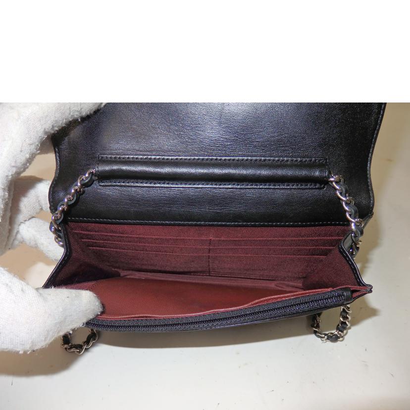 CHANEL シャネル/マトラッセチェーンウォレット/ラムスキン/シルバー金具/A33814//14028871/ABランク/84
