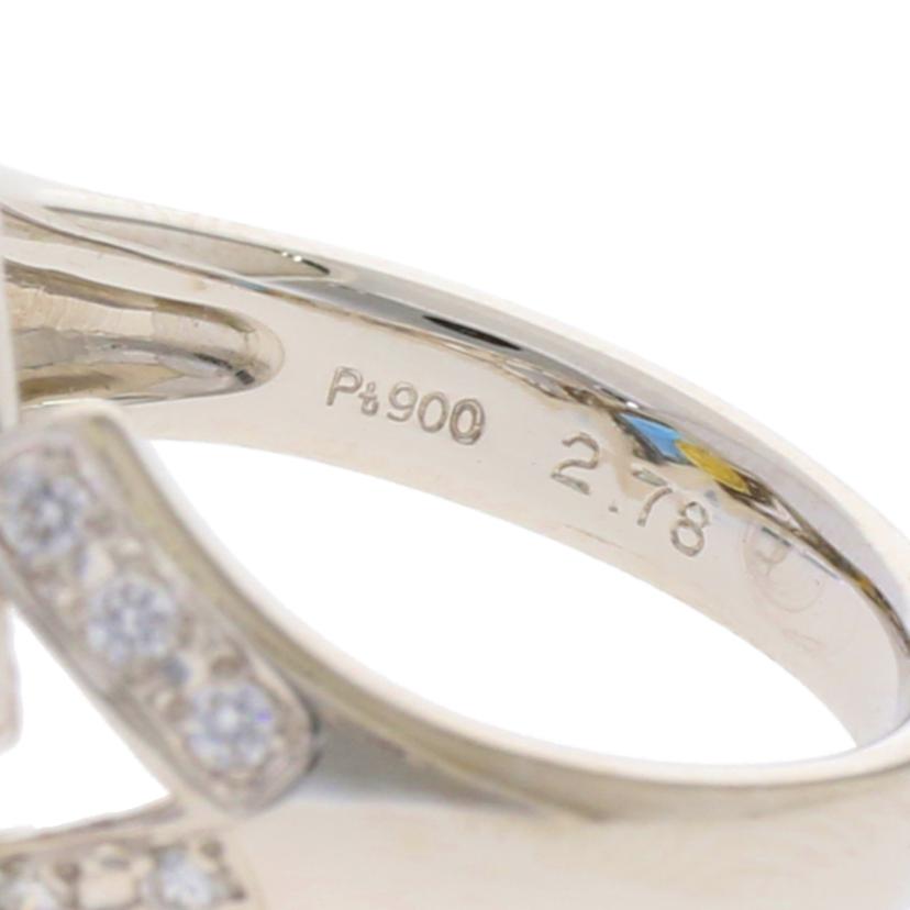 / ◎Pt900ブルートパーズダイヤリング2.78/D0.28ct//Aランク/75