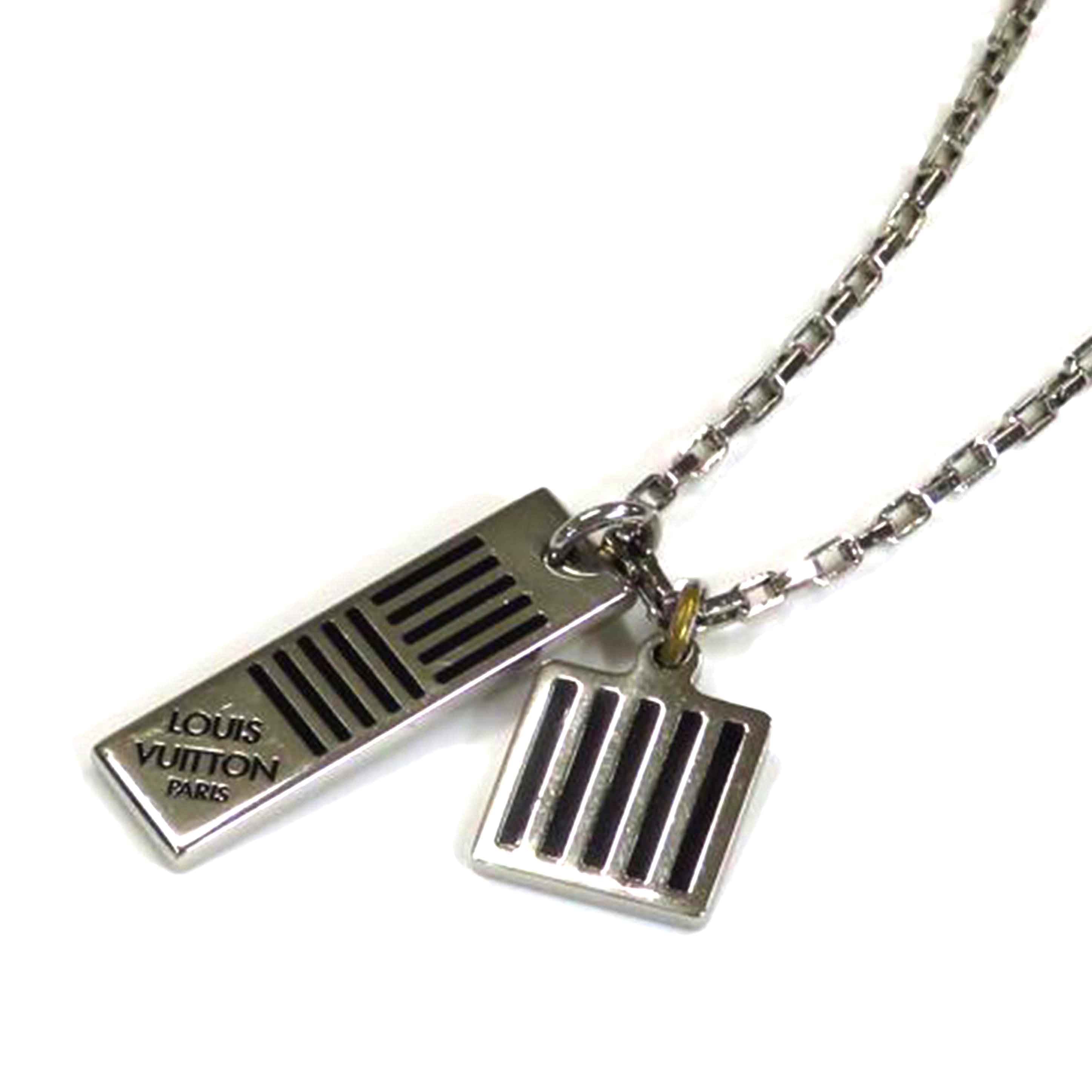 LOUIS VUITTON ルイヴィトン/コリエ ダミエカラーズ ロゴネックレス/M62490//Aランク/81