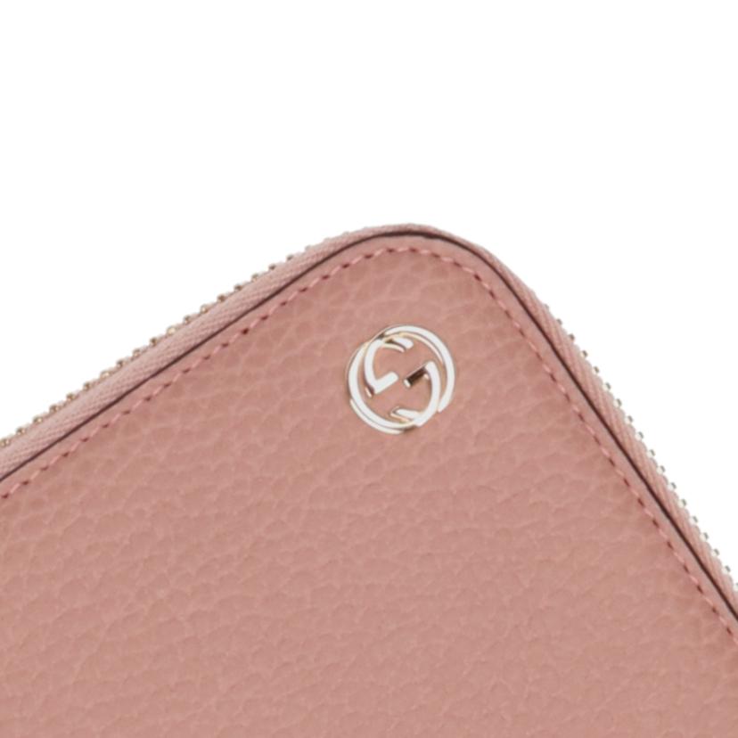 GUCCI グッチ/インターロッキングGGラウンドジップ長財布/ピンク/449347//2184/SAランク/75