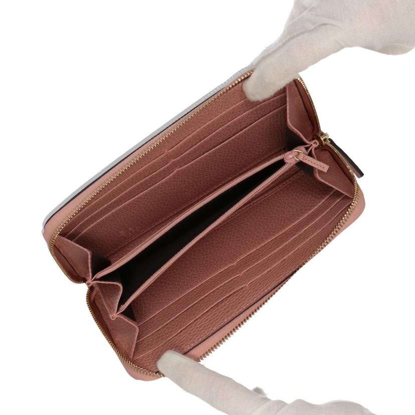 GUCCI グッチ/インターロッキングGGラウンドジップ長財布/ピンク/449347//2184/SAランク/75